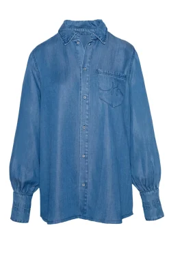 SCARLETT Shirt 9502 Medium Wash Blue Denim