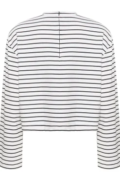 SibaGZ stripe top White black stripe 10909341