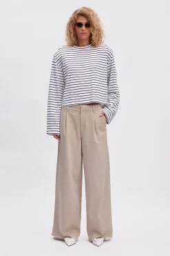 SibaGZ stripe top White black stripe 10909341