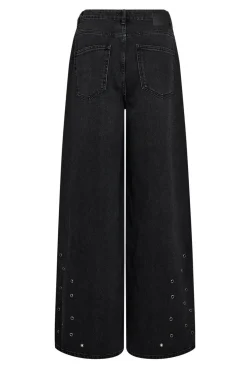 SifCC Eyelet Wide Jeans 96Black 31586