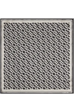 SilkBBscarf 90x90cm BBLogo black BBW4013