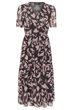 SLAldora Dress Black Leaves 30404666