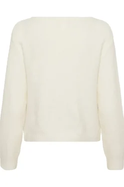 SLAnina VNeck Cardigan Broken White 111001 30408986