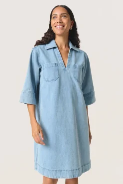 SLAnnabeth Casual Dress SS Light Blue Denim 30408357