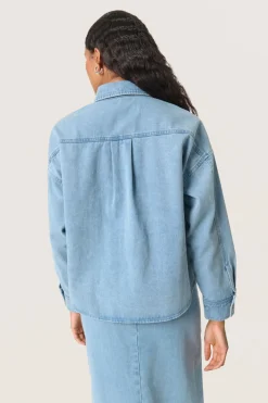SLAnnabeth Regular Overshirt Light Blue Denim 30408356