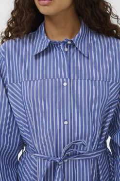 SLCalken Shirt Dress LS Nouvean Navy Stripe 304530 30408913