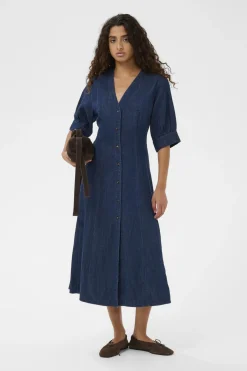 SLChaman Daria Dress Dark Blue Denim 301728 30408962