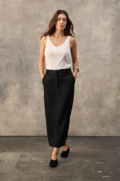 SLCorinne Long Pencil Skirt Black 30408085