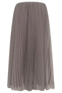 SLEvelina Pliss‚ Skirt DARK GULL GRAY 180403 30408017