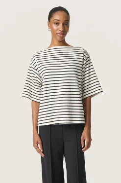 SLIngina Sweatshirt White and Black Stripe 30408068