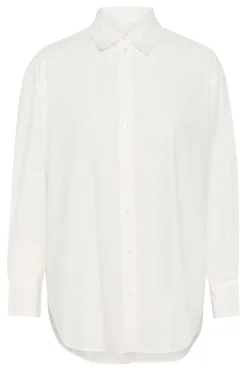 SLJani Poplin Shirt LS Broken White 30408178