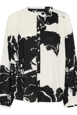 SLJoanne Shirt LS Whisper White Mega Flower 30408321