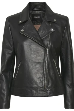 SLMaeve Leather Jacket LS Black 30403641