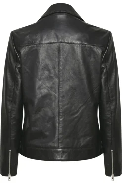 SLMaeve Leather Jacket LS Black 30403641