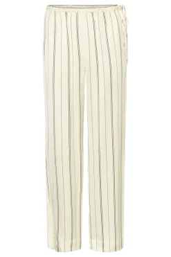 SLMarcela Printed Pants White W Black Stripes 304534 30408923