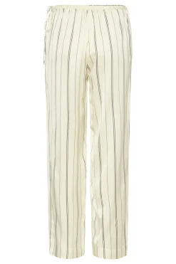 SLMarcela Printed Pants White W Black Stripes 304534 30408923