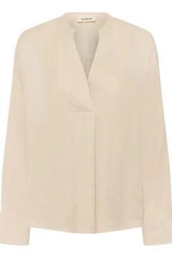 SLNadeya Albia Blouse LS Oatmeal 130401 30409121