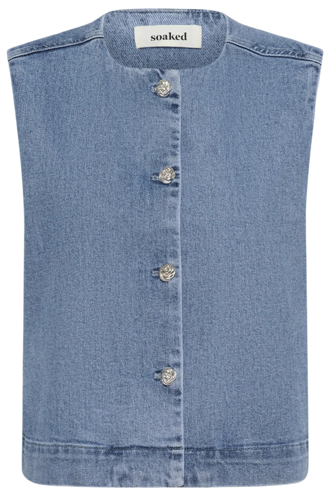 SLRinatina Waistcoat Medium Blue Denim 301130 30409278
