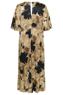 SLRiyan Dress Timberwolf Watercolor Print 30408963