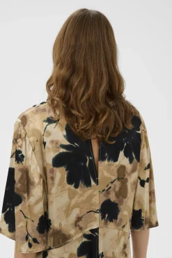 SLRiyan Dress Timberwolf Watercolor Print 30408963