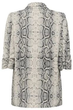 SLShirley Printed Blazer Grey Snake Print 30405041