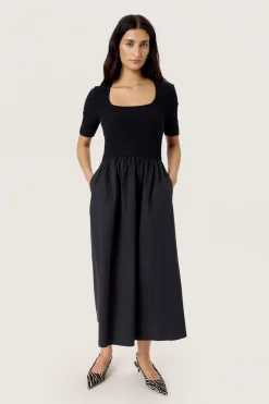 SLSimone Phoebe Dress SS Black 30408550