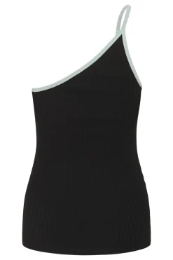 SLSimone Strap Top Black with Silver Blue 30407321