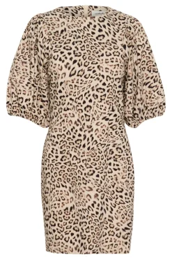SLZazu Dolore Printed Dress SS Leopard Print 30408464