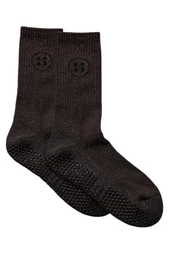 SOFSPO GLITTER SOCKS 7025 Dark brown SPO9024