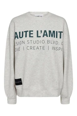 Studio Logo Sweat Pearl Melange HL10446