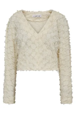 Stuff Structre VBlouse OffWhite HL10366