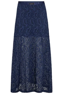 Summer Lace Tall Skirt Navy HL10580