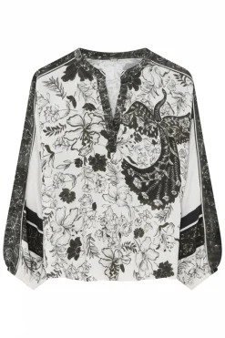 Sussie, blouse 81010OffW/Olive 60616/7618