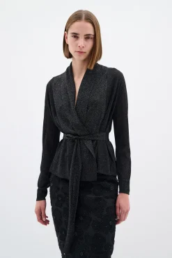 ThaniIW Short Cardigan Black 30110084