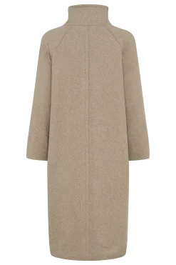 ThoraIW Collar Coat R Sandy Grey Melange 30111083
