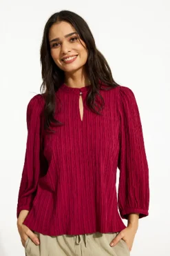 Tove blouse Burgundy 16121