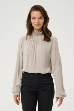 Trine Blouse Elephant Skin 10500950