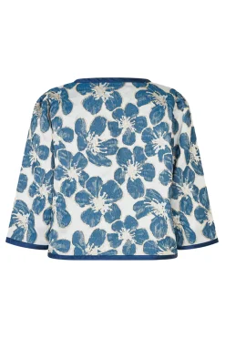 Trinell Short Jacket 3/4 Blue 261856025