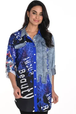 243528U SKJORTER Blue 243528U