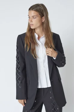 VolaCC Eyelet Blazer 96Black 30284