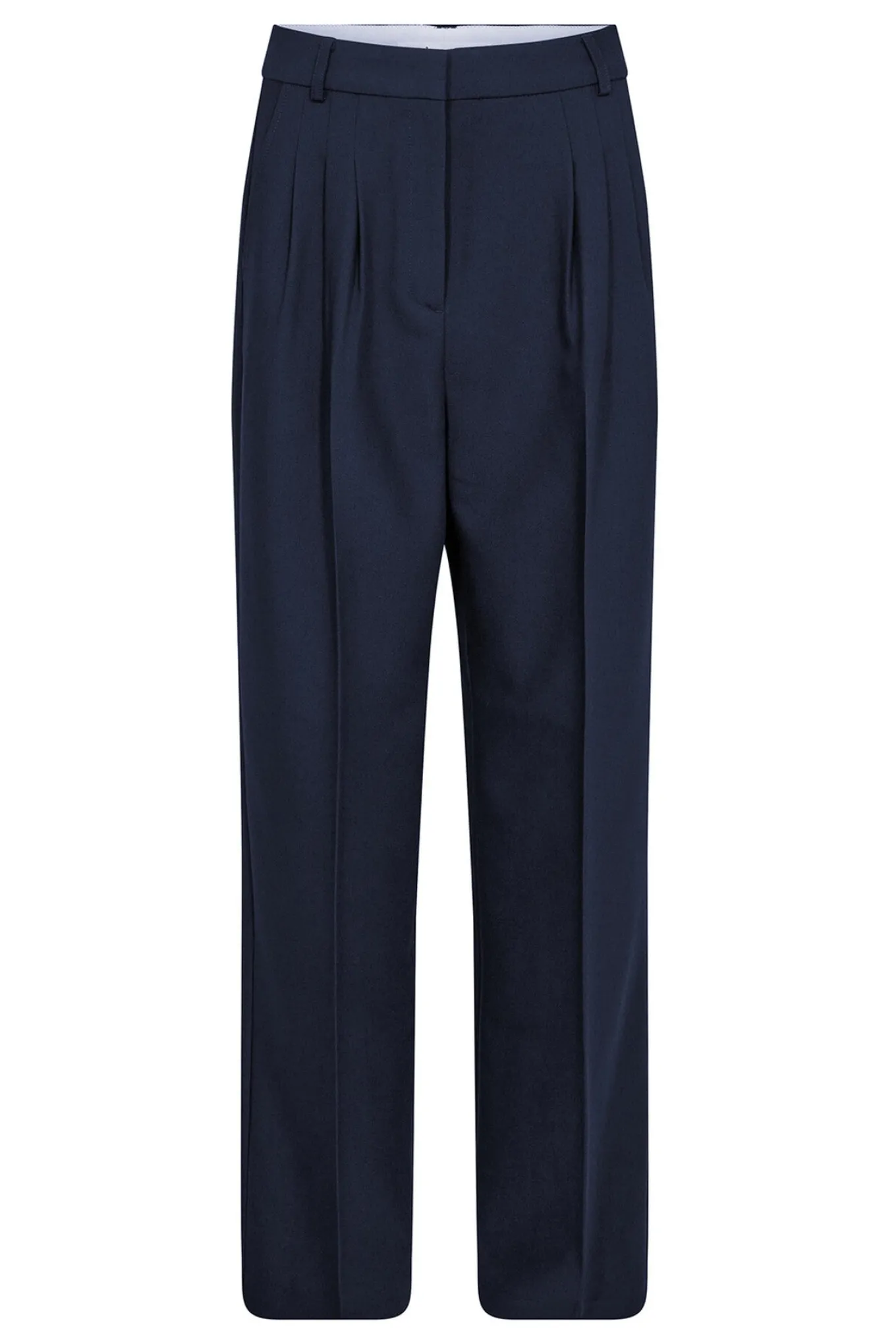 VolaCC Long Pleat Pant Navy