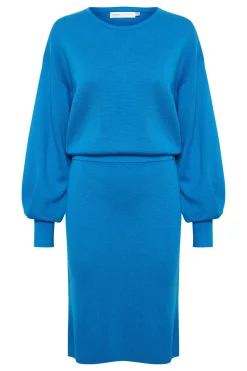 WanettaIW Ilze Oneck Dress Spring Blue 30108891