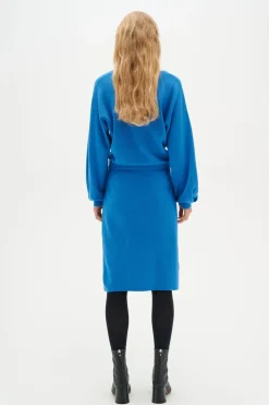 WanettaIW Ilze Oneck Dress Spring Blue 30108891