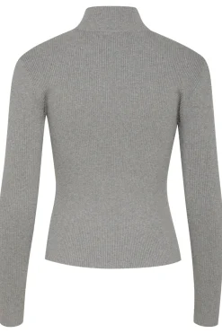 YasmiaGZ zipper pullover NOOS Grey Melange 10909819