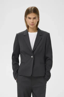 YuktaIW Ila BLazer Medium Grey Melange 301744 30111236