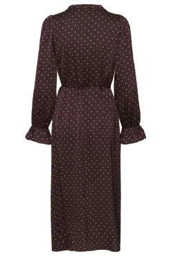 ZaniaIW Dress Brown Bordeaux Small Dot 305 30111248