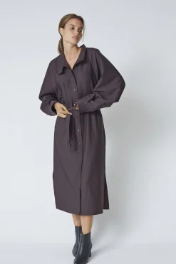 ZellaCC Batwing Dress 145Dark Brown 46014