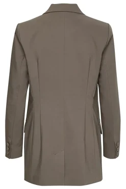 ZellaIW Long Blazer Sandy Grey 30106239