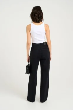 ZolinaGZ HW wide jeans NOOS Washed dark black 10909859